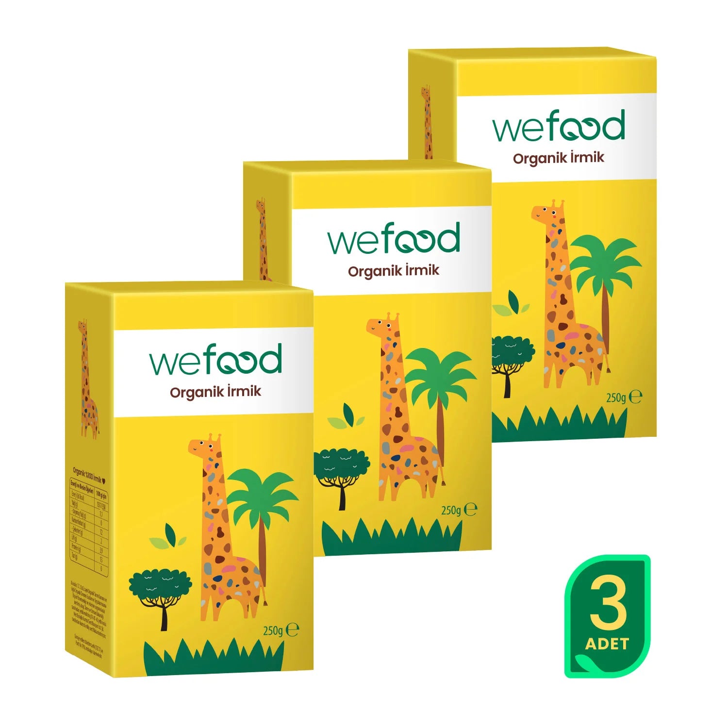 Wefood Kids Organik İrmik 250 gr 3'lü